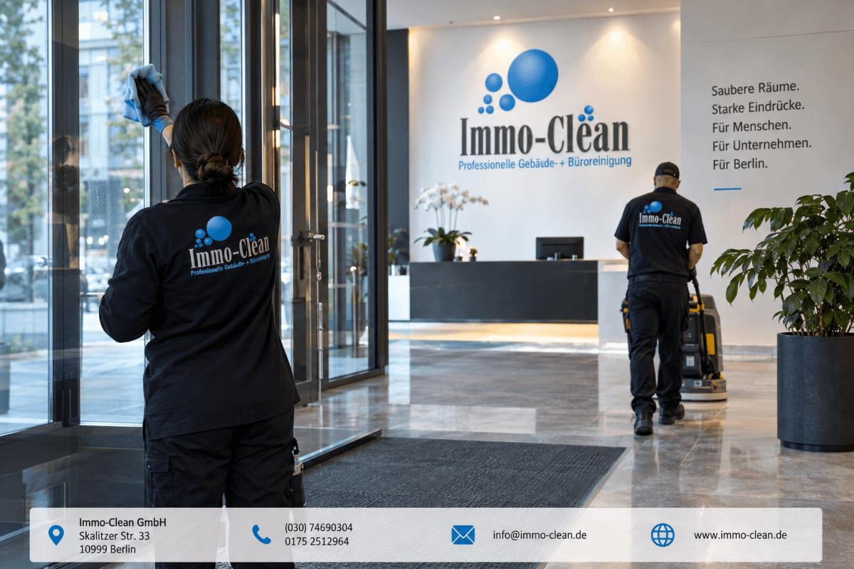 Bevor das erste Wort fällt: Immo Clean über Glas, Boden und den stillen Empfang von Gebäuden